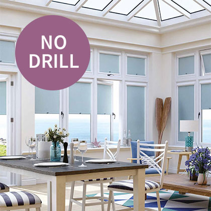 No Drill Roller Blinds