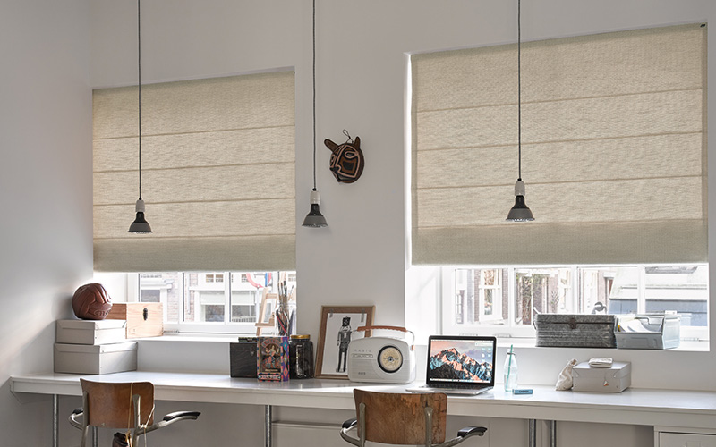 Free Hanging Roman Blinds