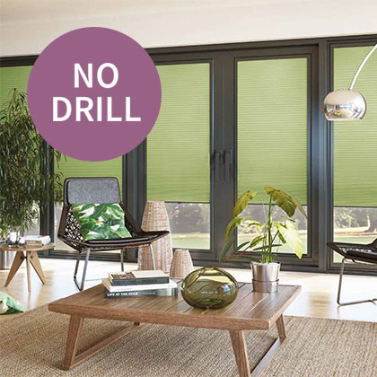 No Drill Pleated Blinds